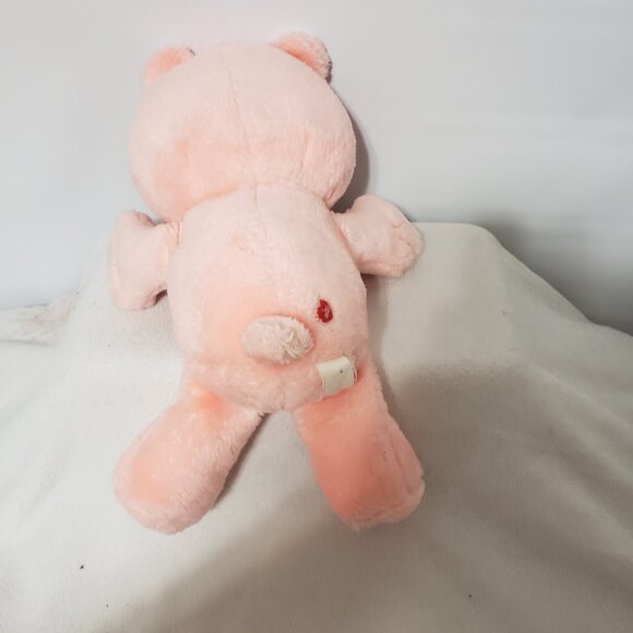 Vintage 13" Kenner Care Bear "Rainbow & Fish Ocean Water" Pink Plush - Picture 3 of 4